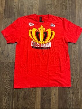 Fanatics Red Kansas City Chiefs Super Bowl LVII Champions Chiefs Kingdom T-Shirt